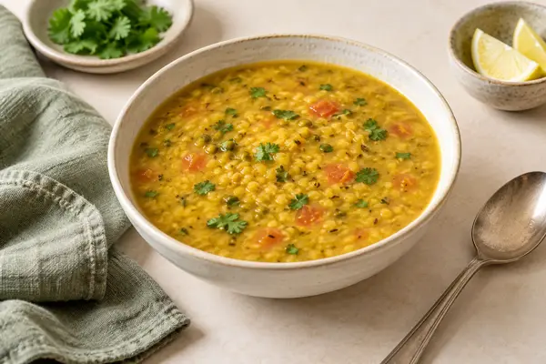 Moong Dal Soup — AI-generated serving illustration