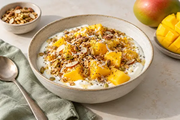 Mango Yogurt Breakfast Bowls — AI-generated serving illustration