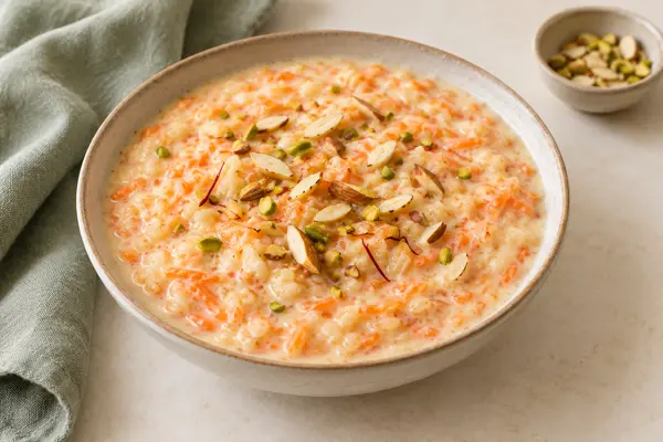 Carrot Rice Kheer — AI-generated serving illustration