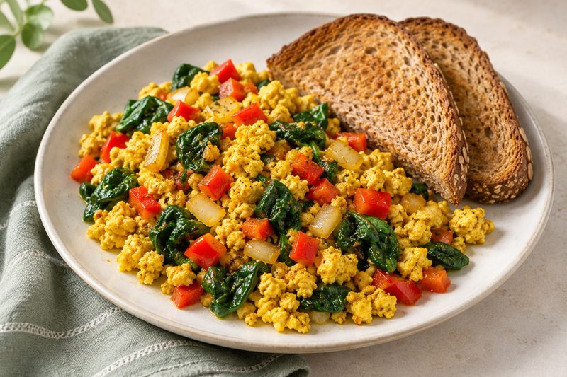 Serving illustration: Garden Tofu Breakfast Scramble