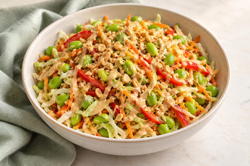 Serving illustration: Crunchy Edamame Cabbage Salad